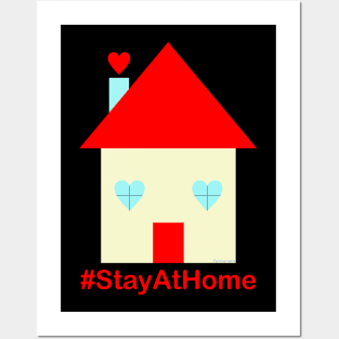 Stay at home Posters and Art